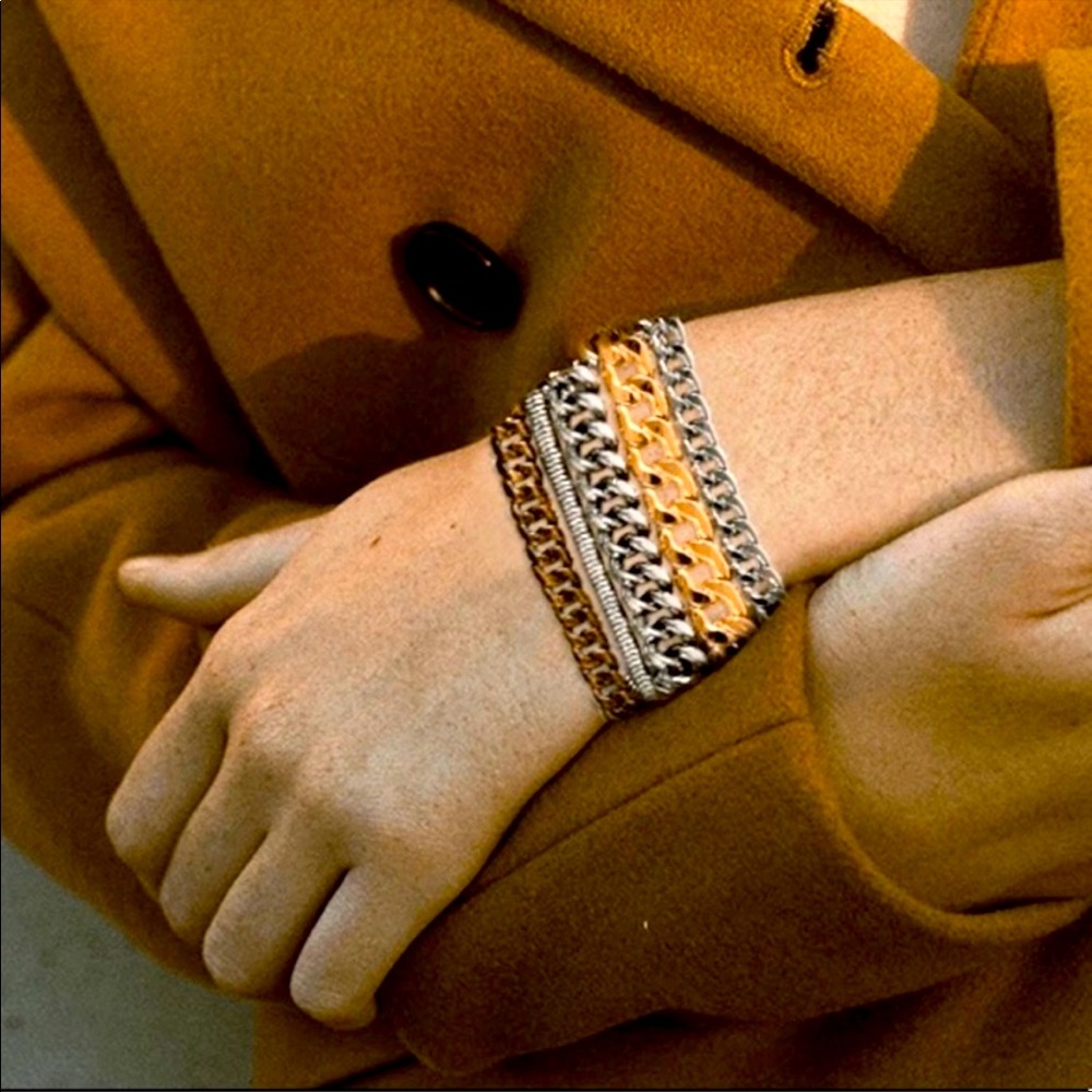 Chainlink cuff bracelet - Picture 7 of 10